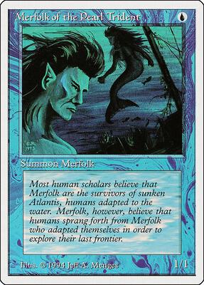 Merfolk of the Pearl Trident card from Summer Magic