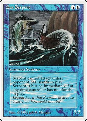Sea Serpent card from Summer Magic