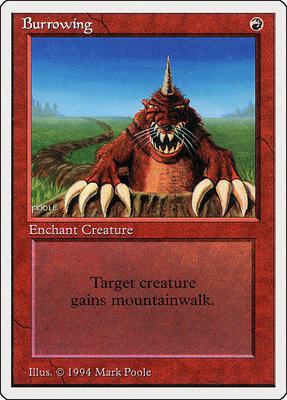 Burrowing card from Summer Magic