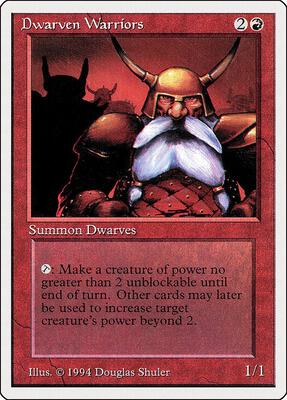 Dwarven Warriors card from Summer Magic