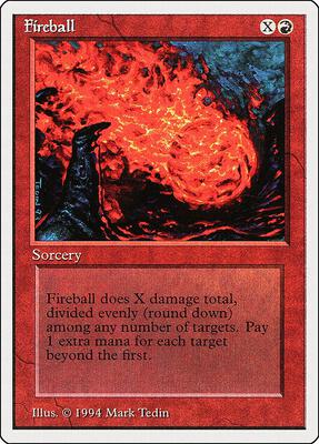 Fireball card from Summer Magic