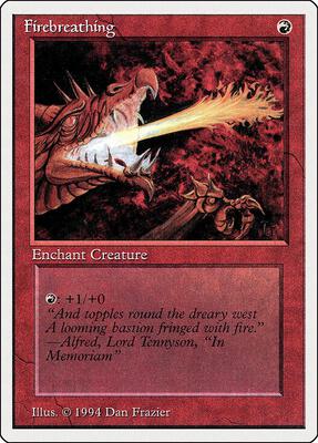 Firebreathing card from Summer Magic