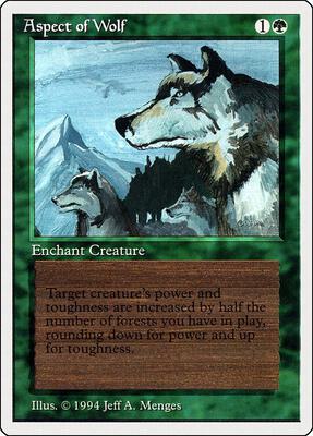 Aspect of Wolf card from Summer Magic