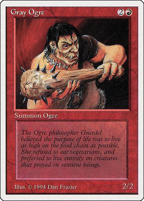 Gray Ogre card from Summer Magic