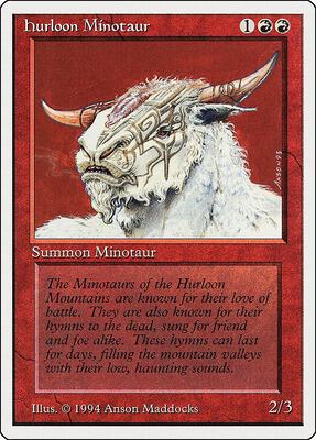 Hurloon Minotaur card from Summer Magic