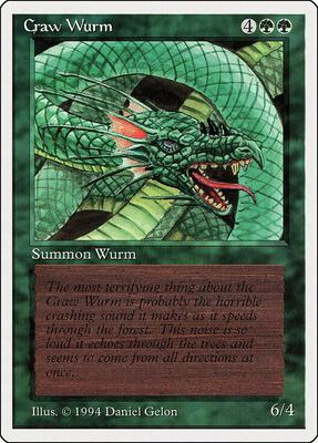 Craw Wurm card from Summer Magic