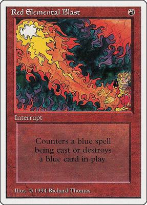 Red Elemental Blast card from Summer Magic