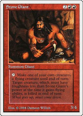 Stone Giant card from Summer Magic