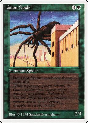 Giant Spider card from Summer Magic