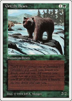 Grizzly Bears card from Summer Magic