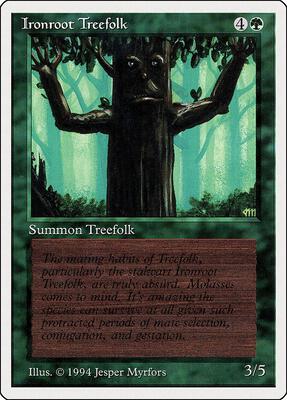 Ironroot Treefolk card from Summer Magic