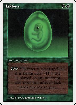 Lifeforce card from Summer Magic