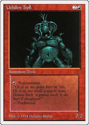 Uthden Troll card from Summer Magic