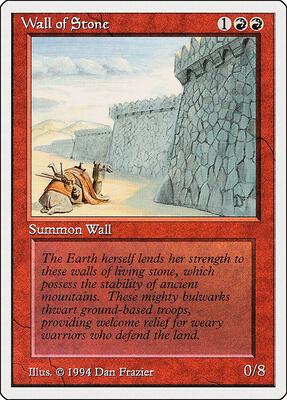 Wall of Stone card from Summer Magic