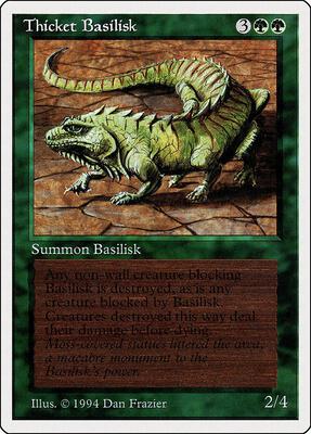 Thicket Basilisk card from Summer Magic