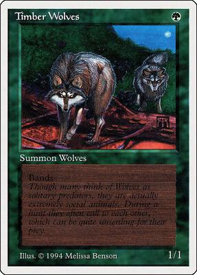 Timber Wolves card from Summer Magic