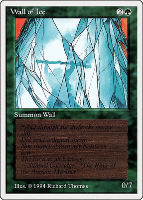 Wall of Ice card from Summer Magic