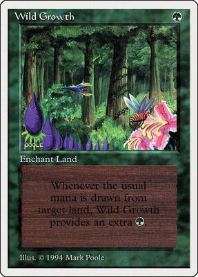 Wild Growth card from Summer Magic