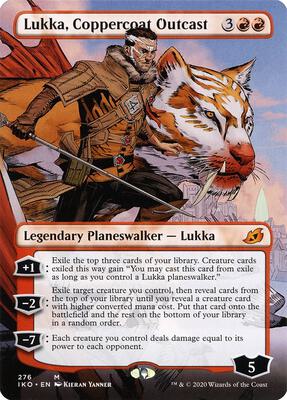 Lukka, Coppercoat Outcast (Borderless) card from Ikoria: Lair of Behemoths