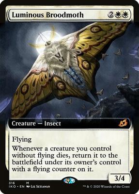 Luminous Broodmoth (Extended Art) card from Ikoria: Lair of Behemoths