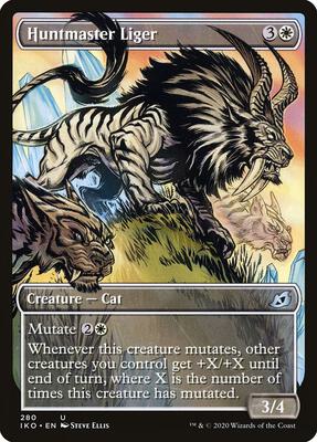 Huntmaster Liger (Showcase) card from Ikoria: Lair of Behemoths