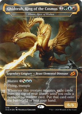 Ghidorah, King of the Cosmos - Illuna, Apex of Wishes card from Ikoria: Lair of Behemoths