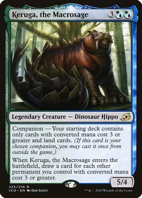 Keruga, the Macrosage card from Ikoria: Lair of Behemoths