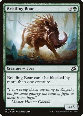 Bristling Boar card from Ikoria: Lair of Behemoths
