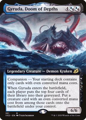 Gyruda, Doom of Depths (Extended Art) card from Ikoria: Lair of Behemoths