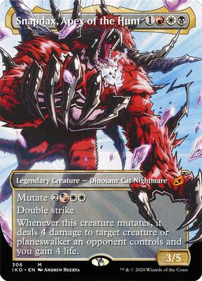 Snapdax, Apex of the Hunt (Showcase) card from Ikoria: Lair of Behemoths
