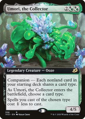Umori, the Collector (Extended Art) card from Ikoria: Lair of Behemoths