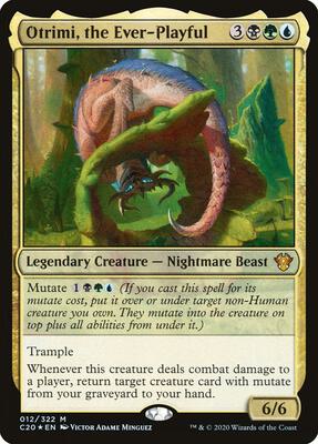 Otrimi, the Ever-Playful card from Commander 2020