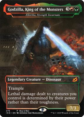 Godzilla, King of the Monsters - Zilortha, Strength Incarnate card from Buy-A-Box Promos