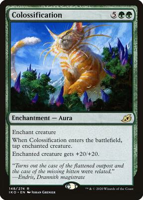 Colossification card from Ikoria: Lair of Behemoths