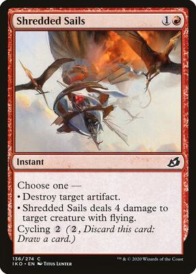 Shredded Sails card from Ikoria: Lair of Behemoths