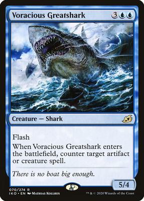 Voracious Greatshark card from Ikoria: Lair of Behemoths
