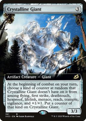 Crystalline Giant (Extended Art) card from Ikoria: Lair of Behemoths