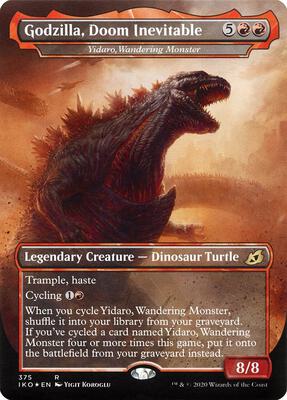 Godzilla, Doom Inevitable - Yidaro, Wandering Monster card from Ikoria: Lair of Behemoths