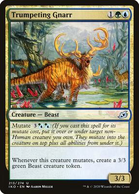 Trumpeting Gnarr card from Ikoria: Lair of Behemoths