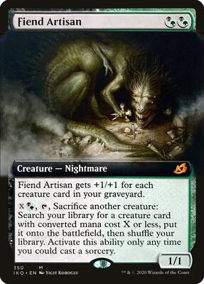 Fiend Artisan (Extended Art) card from Ikoria: Lair of Behemoths
