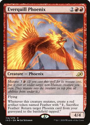 Everquill Phoenix card from Ikoria: Lair of Behemoths