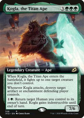 Kogla, the Titan Ape (Extended Art) card from Ikoria: Lair of Behemoths