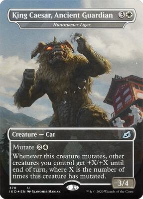 King Caesar, Ancient Guardian - Huntmaster Liger card from Ikoria: Lair of Behemoths