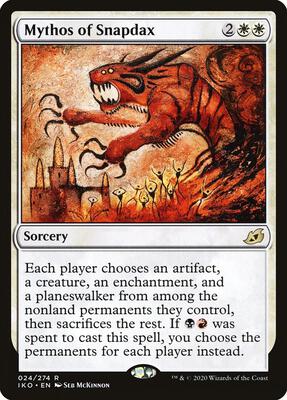 Mythos of Snapdax card from Ikoria: Lair of Behemoths