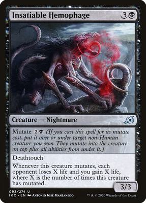 Insatiable Hemophage card from Ikoria: Lair of Behemoths