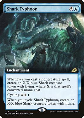Shark Typhoon (Extended Art) card from Ikoria: Lair of Behemoths