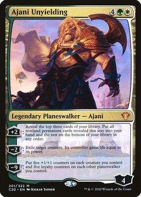 Ajani Unyielding card from Commander 2020