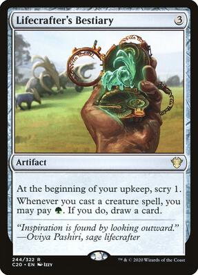 Lifecrafter's Bestiary card from Commander 2020