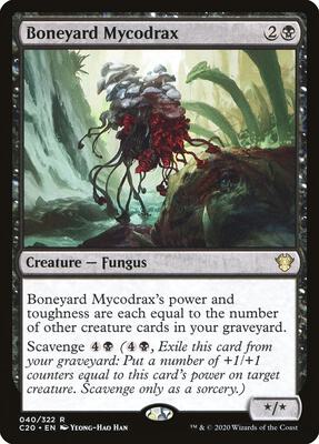 Boneyard Mycodrax card from Commander 2020