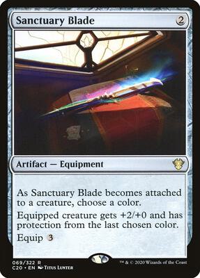 Sanctuary Blade card from Commander 2020